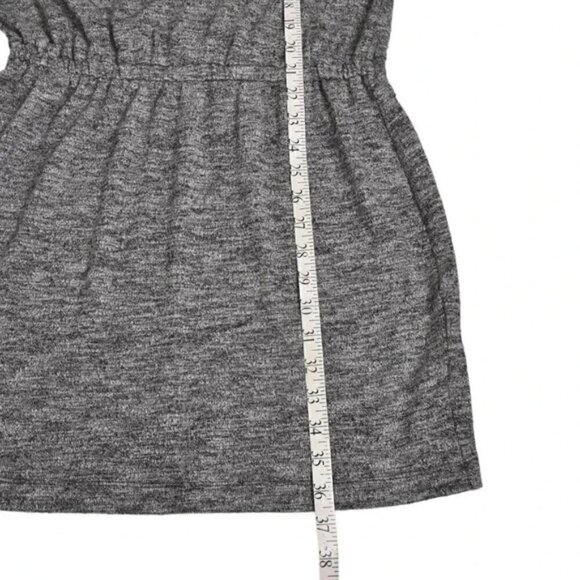 Banana Republic Cut Out Back Elastic Waist Mini Dress Heathered Gray Size Small - Picture 11 of 11